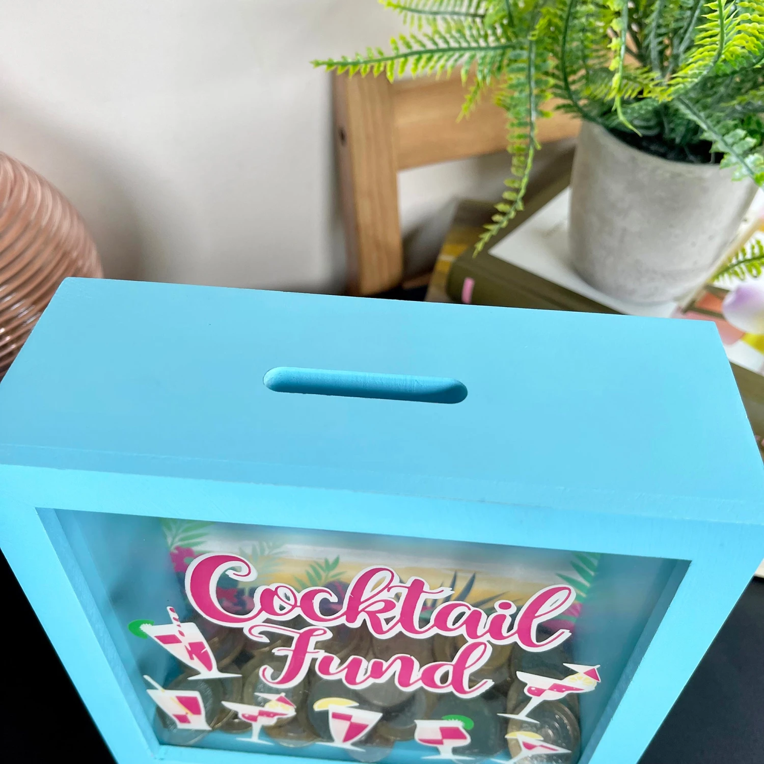 Square Cocktail Fund Money Box 4 Square Cocktail Fund Money Box - Image 4