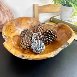 Teak Root Wood Decorative Bowl 30cm -Home Decoration IMG E0305 editedCH