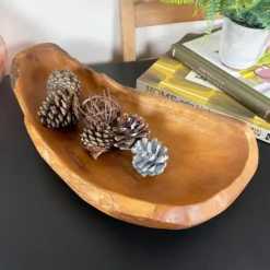 Teak Root Long Bowl 45cm -Home Decoration IMG E0345 editedDL