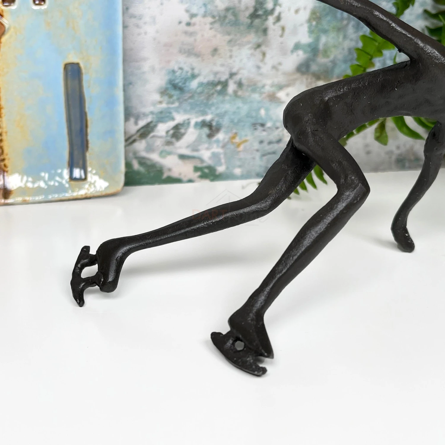 Cast Iron Ice Skater Figurine 3 Cast Iron Ice Skater Figurine - Image 3