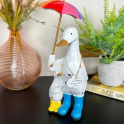 Rainbow Duck & Baby Figurine - Mums Are Rainbows