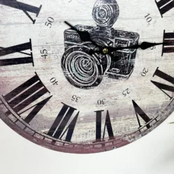 Round Picture Camera Wall Clock -Home Decoration IMG E0477 editedHR