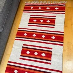 Red Cotton Moroccan Rug 9 Red Cotton Moroccan Rug -Home Decoration IMG E0484 edited108