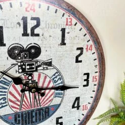 Round Movie Camera Wall Clock -Home Decoration IMG E0485 editedHY