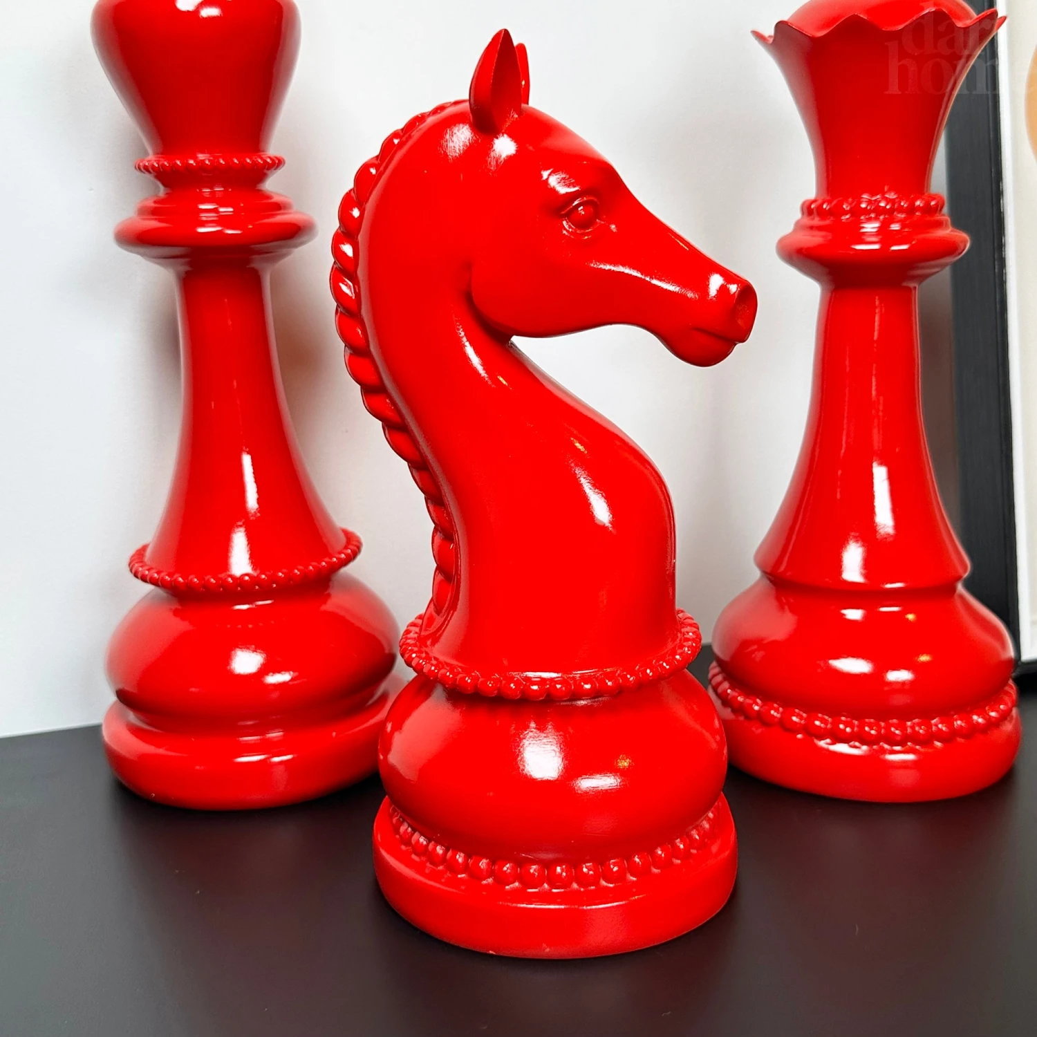 3pc Red Giant Chess Statues 2 3pc Red Giant Chess Statues - Image 2