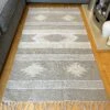 Grey Cotton Moroccan Rug