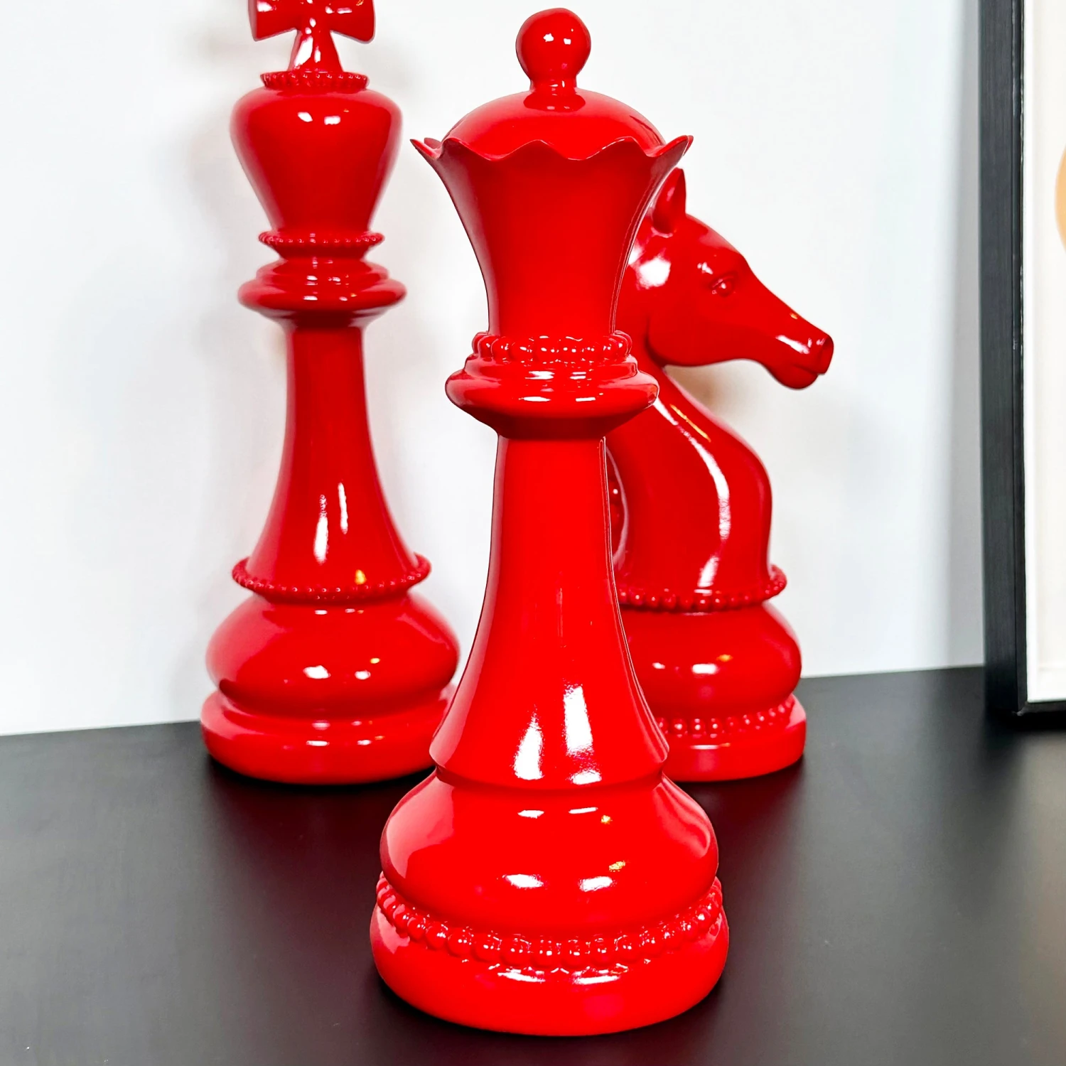 3pc Red Giant Chess Statues 9 3pc Red Giant Chess Statues - Image 9