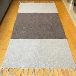 Dark Grey Two Tone Rug