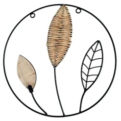Round Rattan Leaf Wall Deco -Home Decoration IMG E0569copy