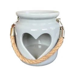 Grey Heart Tealight Lantern -Home Decoration IMG E0602copy