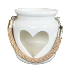 White Heart Tealight Lantern -Home Decoration IMG E0609copy