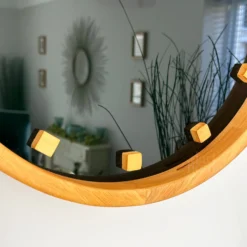 Minimalist Blue Faced Wall Clock -Home Decoration IMG E0624