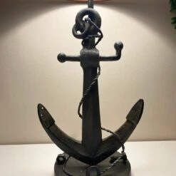 Black Metal Anchor Nautical Bedside Table Lamp 56cm -Home Decoration IMG E0629 edited10