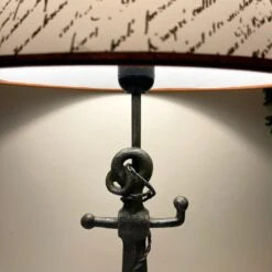 Black Metal Anchor Nautical Bedside Table Lamp 56cm -Home Decoration IMG E0631 edited12