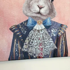 Pink Royal Rabbit Canvas Wall Art 50x50cm 6 Pink Royal Rabbit Canvas Wall Art 50x50cm -Home Decoration IMG E0658 edited24