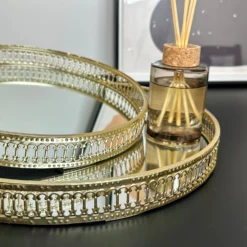 Set Of 2 Gold Mirror Trays -Home Decoration IMG E0740 5df27044 0ee4 4ece ac7b 14c63f62b299