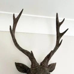 Faux Brown Stags Head Wall Bust 47cm -Home Decoration IMG E0800