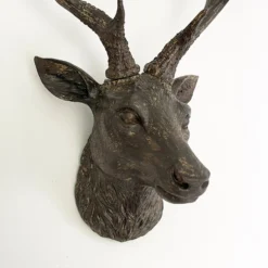 Faux Brown Stags Head Wall Bust 47cm -Home Decoration IMG E0801