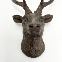 Faux Brown Stags Head Wall Bust 47cm -Home Decoration IMG E0803
