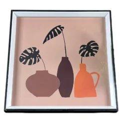 Monstera Vase Framed Print -Home Decoration IMG E0815 edited66copy