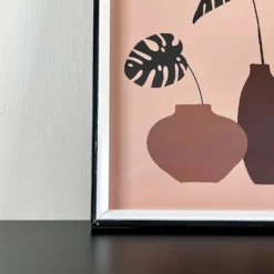 Monstera Vase Framed Print -Home Decoration IMG E0819 edited69