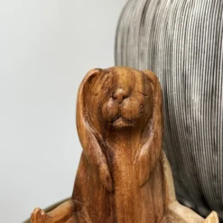Wood Lotus Pose Yoga Bunny Sculpture -Home Decoration IMG E0892 b981fa90 6459 4da7 82b5 607a1e3e875c