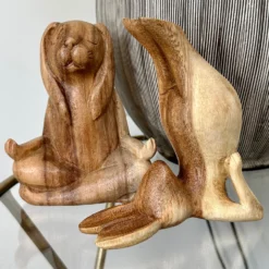 Wood Lotus Pose Yoga Bunny Sculpture -Home Decoration IMG E0903 b93698d0 27e5 46cf 81d6 41fc3fc46d8c
