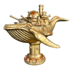 Steampunk Battleship Whale Ornament -Home Decoration IMG E0936copy