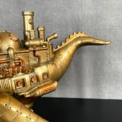 Steampunk Battleship Whale Ornament -Home Decoration IMG E0939