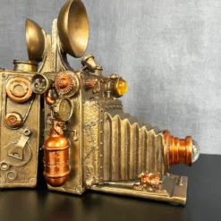 Camera Steampunk Bookends Set 12 Camera Steampunk Bookends Set -Home Decoration IMG E0958