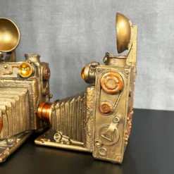 Camera Steampunk Bookends Set 16 Camera Steampunk Bookends Set -Home Decoration IMG E0963