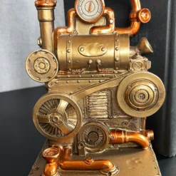 Gold Steampunk Bookends Set -Home Decoration IMG E0984