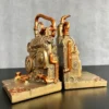 Gold Steampunk Bookends Set