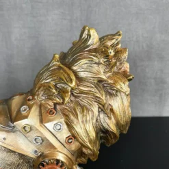Gold Steampunk Lion Ornament 32x20x10cm -Home Decoration IMG E1001