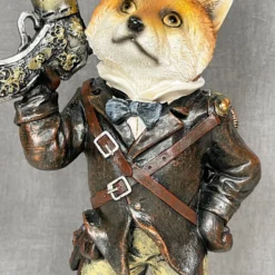 Steampunk Gentleman Fox Ornament -Home Decoration IMG E1030