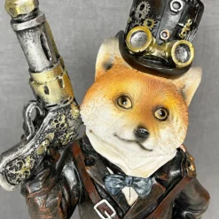 Steampunk Gentleman Fox Ornament -Home Decoration IMG E1034
