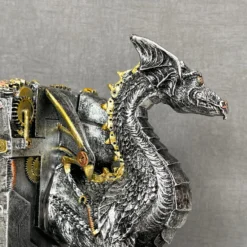 Large Steampunk Dragon Bookends Set -Home Decoration IMG E1040
