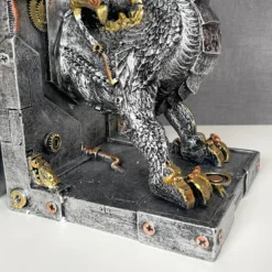 Large Steampunk Dragon Bookends Set -Home Decoration IMG E1041