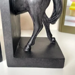 Large Black Horse Bookends Set 16 Large Black Horse Bookends Set -Home Decoration IMG E1197
