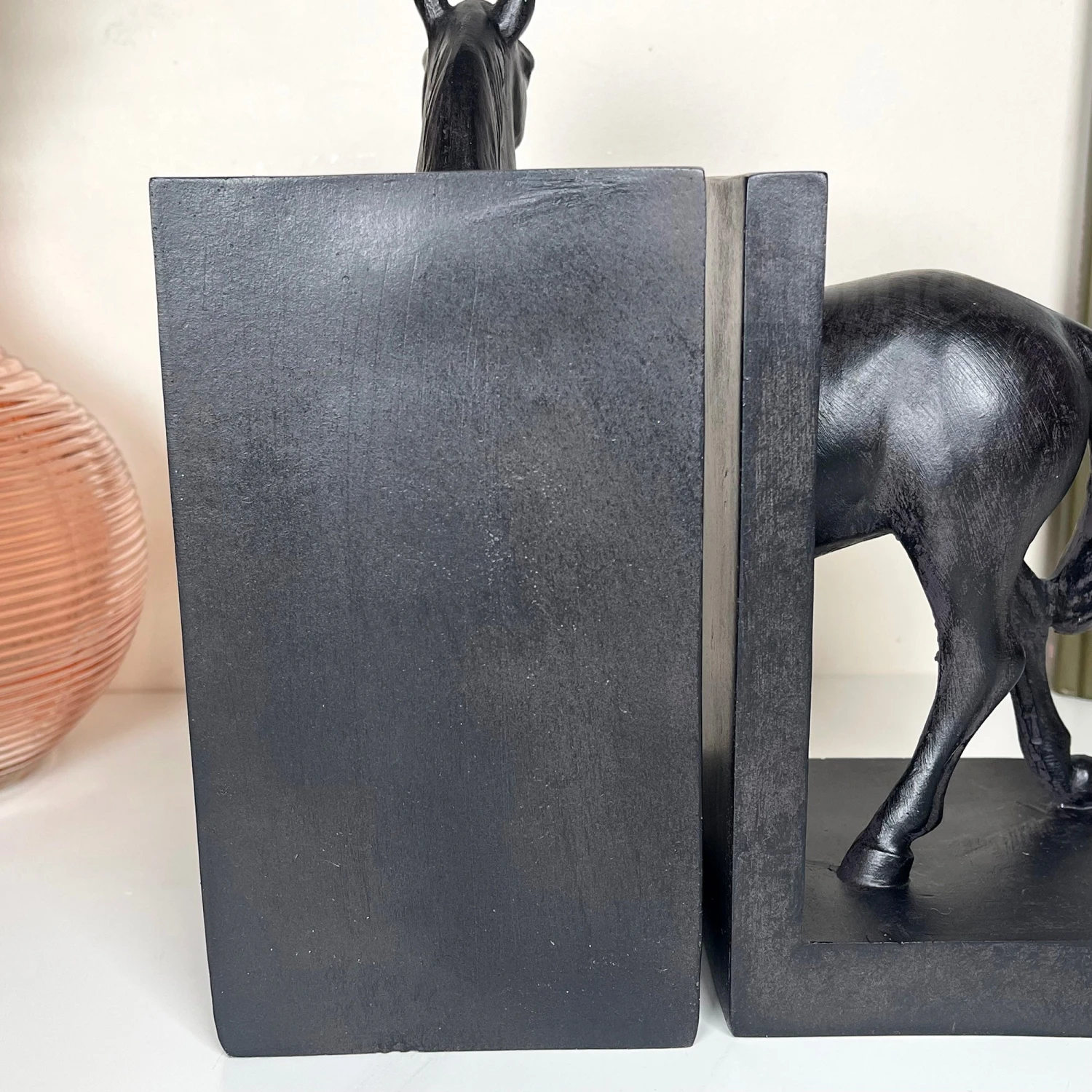 Large Black Horse Bookends Set 8 Large Black Horse Bookends Set - Image 8
