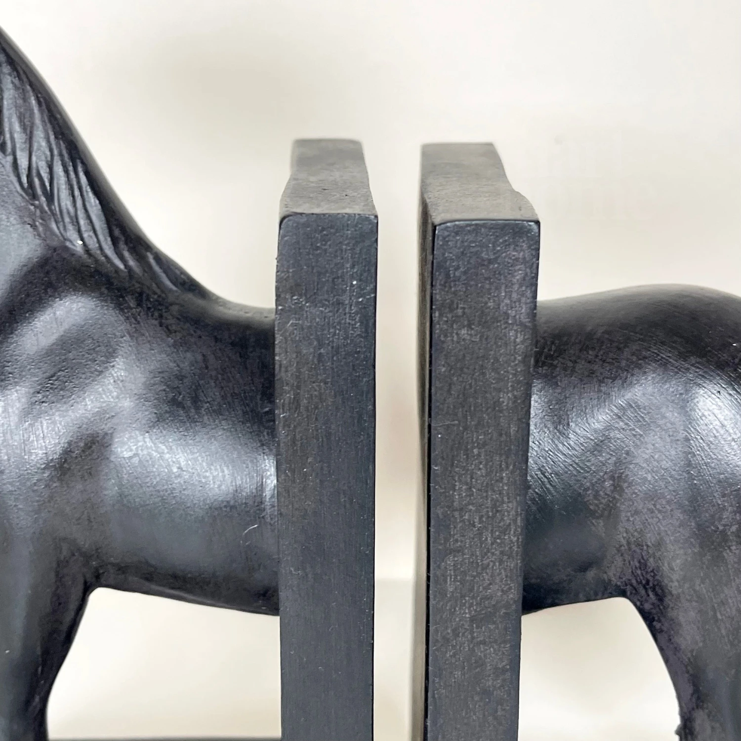 Large Black Horse Bookends Set 10 Large Black Horse Bookends Set - Image 10