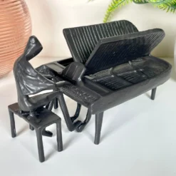 Cast Iron Piano Player Figurine -Home Decoration IMG E1213