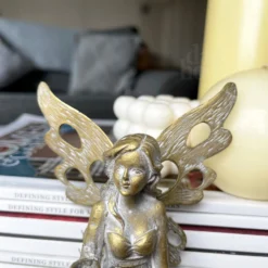 Gold Shelf Sitting Fairy Ornament 9 Gold Shelf Sitting Fairy Ornament -Home Decoration IMG E1244