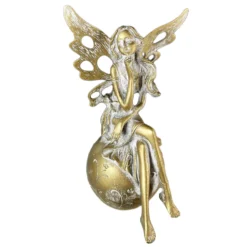 Gold Fairy On Ball Ornament -Home Decoration IMG E1256copy