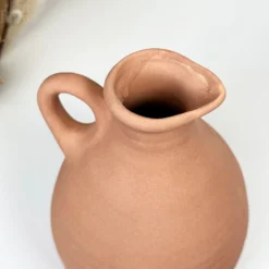 Terracotta Jug Vase With Handle -Home Decoration IMG E1259 fe319a4a 3112 4683 8931 270b1767150e