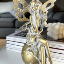 Gold Fairy On Ball Ornament -Home Decoration IMG E1260