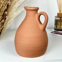 Terracotta Jug Vase With Handle -Home Decoration IMG E1261 a71d7a8e 7557 49e9 ada5 07d507fc28d2