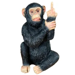 Black Up Yours Monkey Ornament 11x19x11cm -Home Decoration IMG E1274copy