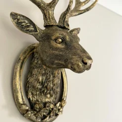 Antique Gold Stag Wall Head Large -Home Decoration IMG E1352