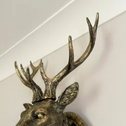 Antique Gold Stag Wall Head Large -Home Decoration IMG E1354